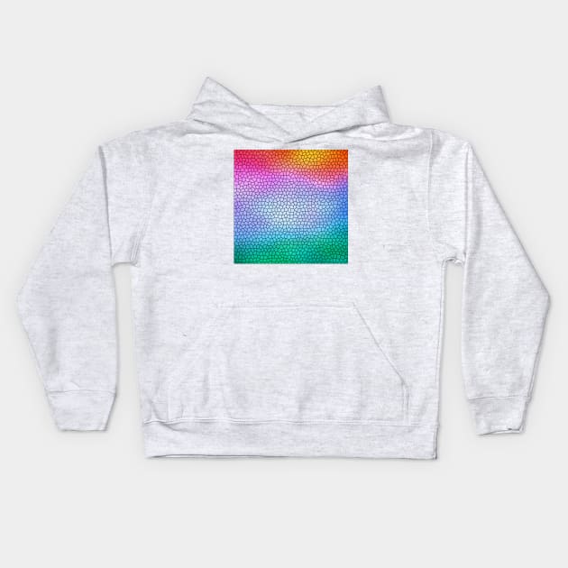 Rainbow Pride Mosaic Kids Hoodie by Everydaydesigns